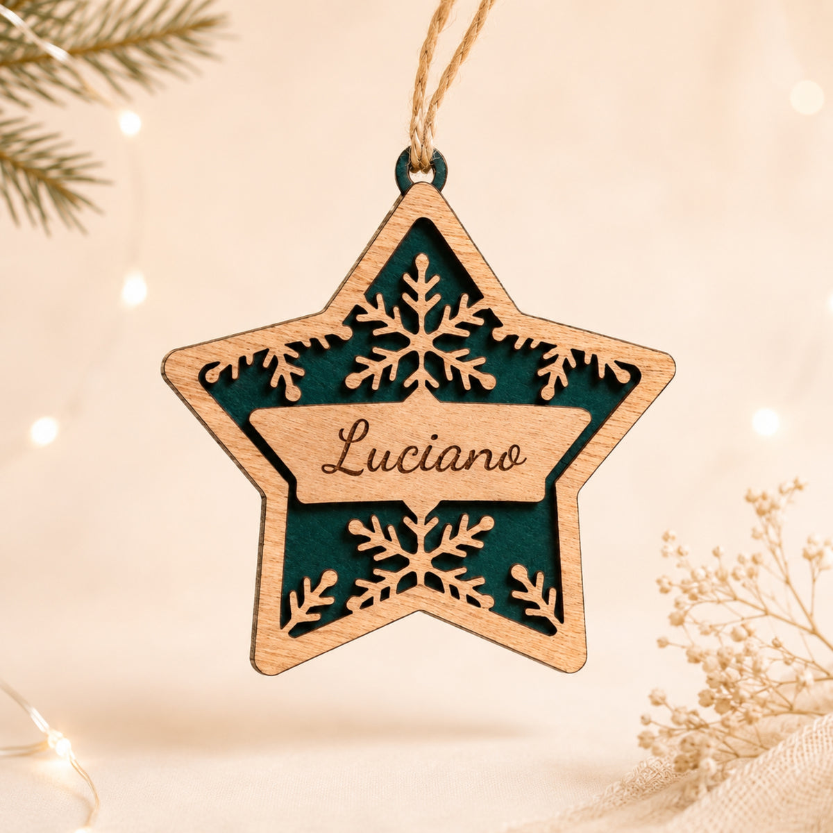 Stellina Fiocco Di Neve | Decorazione Personalizzata