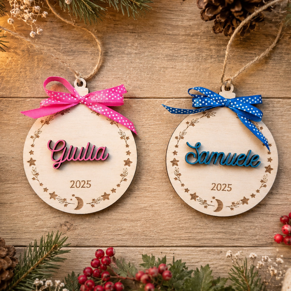 Pallina di Natale Personalizzata con Nome | La Prima Stella