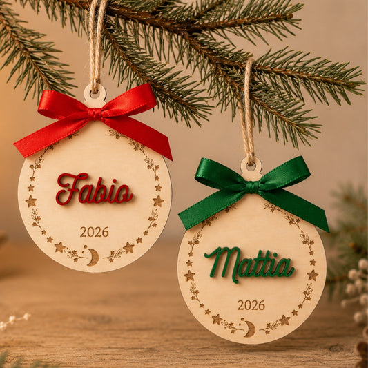 Pallina di Natale Personalizzata con Nome | La Prima Stella