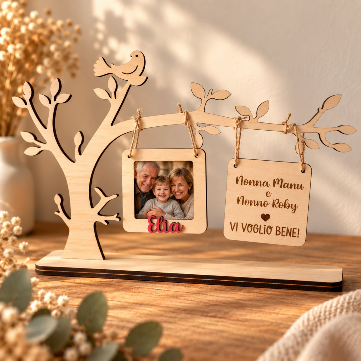 Albero Portafoto Personalizzato | Regalo Festa dei Nonni