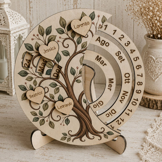 Calendario Perpetuo Personalizzato Albero della Vita