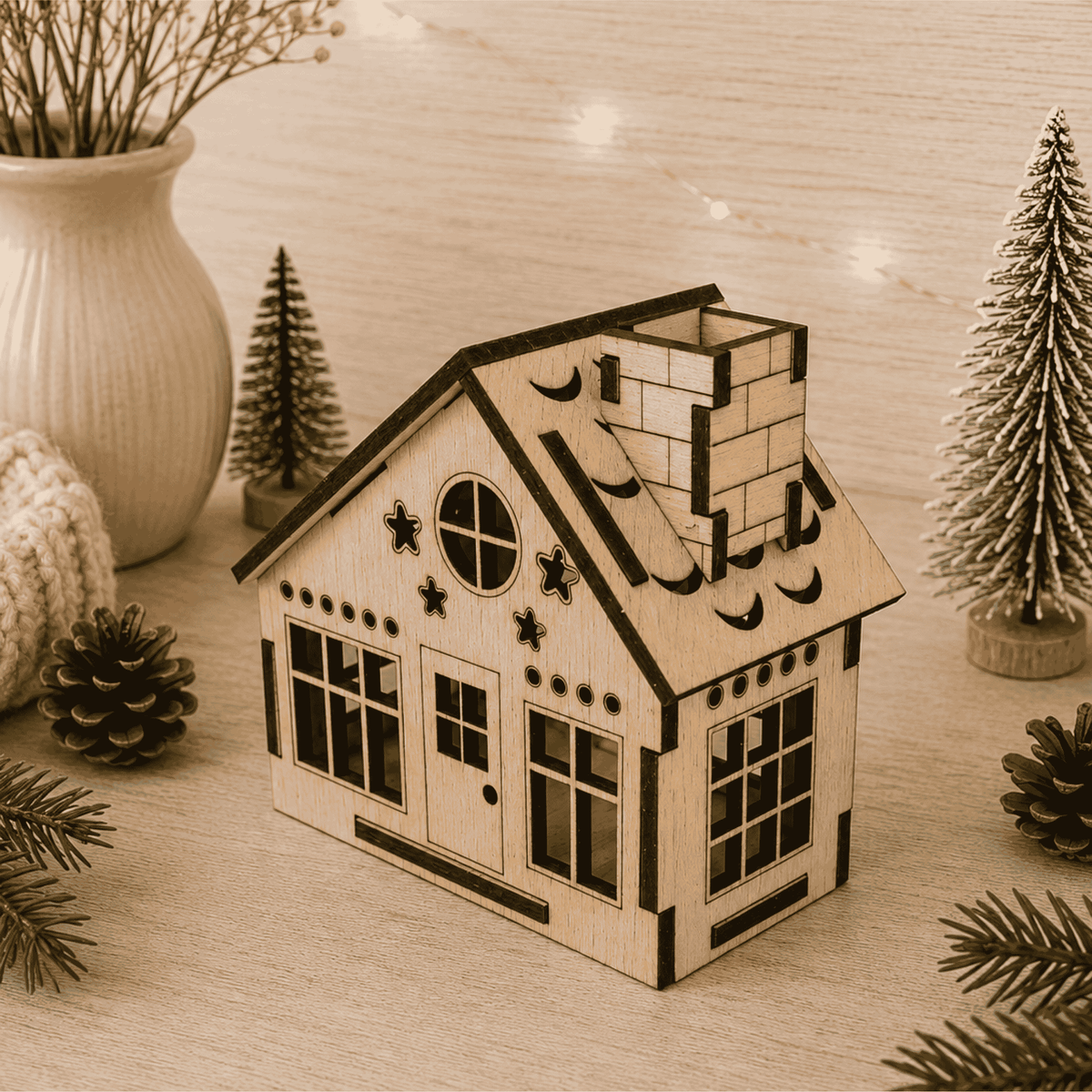 Casette in Legno di Natale