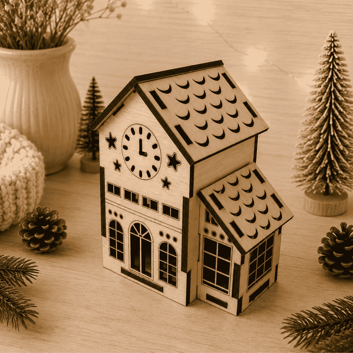 Casette in Legno di Natale