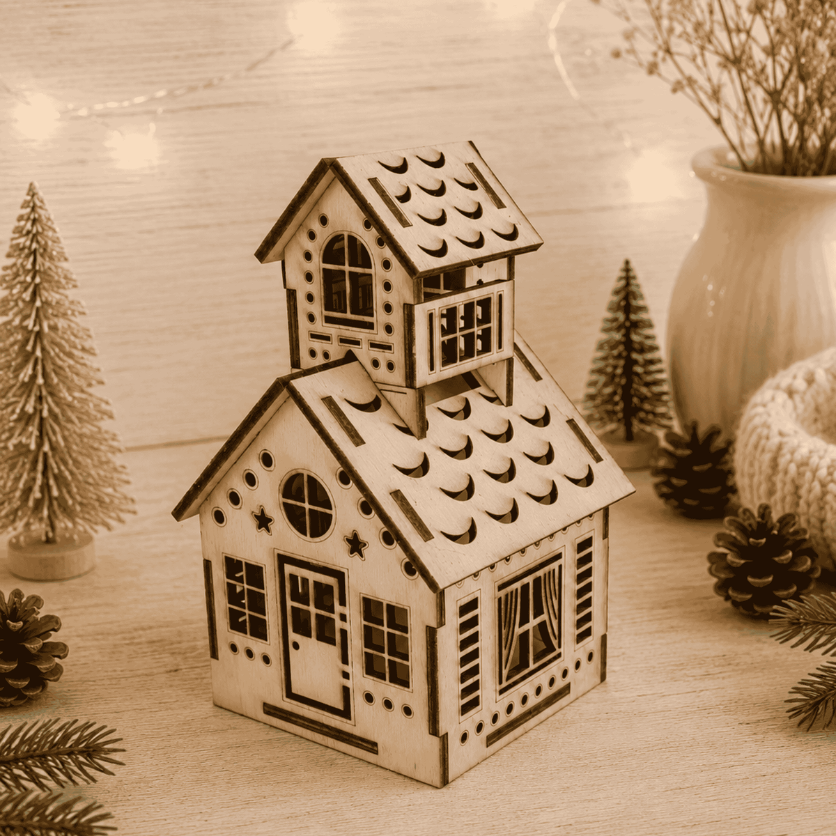 Casette in Legno di Natale
