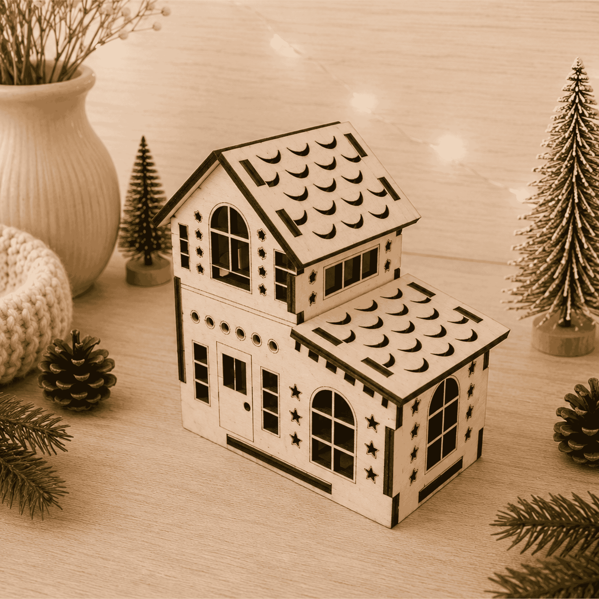 Casette in Legno di Natale
