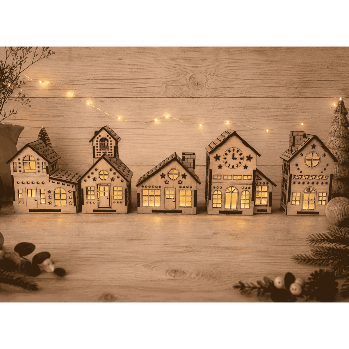 Casette in Legno di Natale