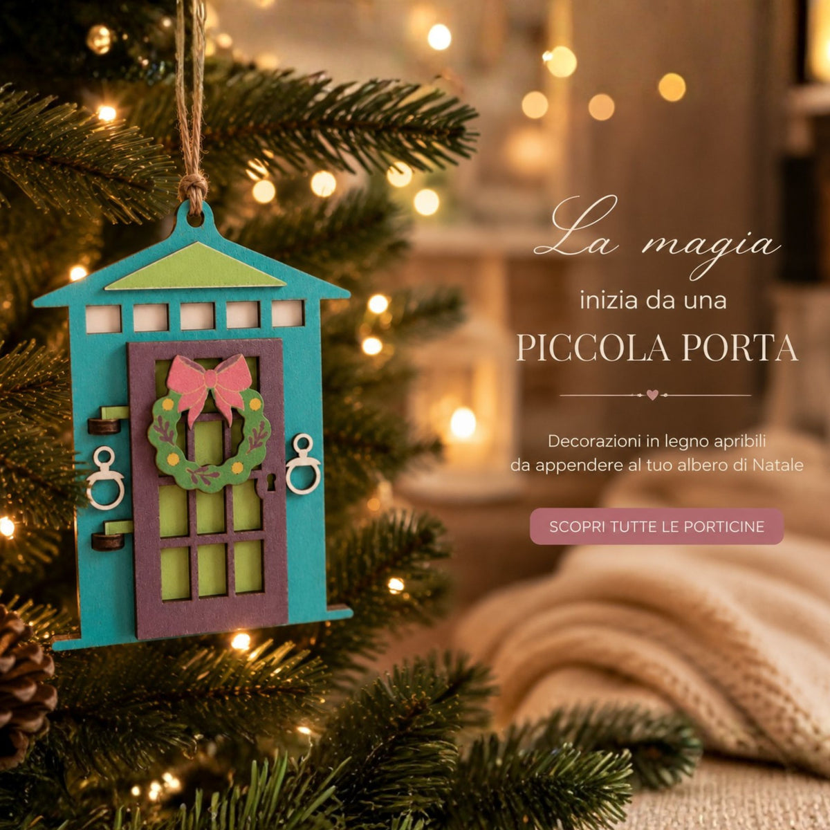 Porticina di Natale Personalizzata con Messaggio Segreto