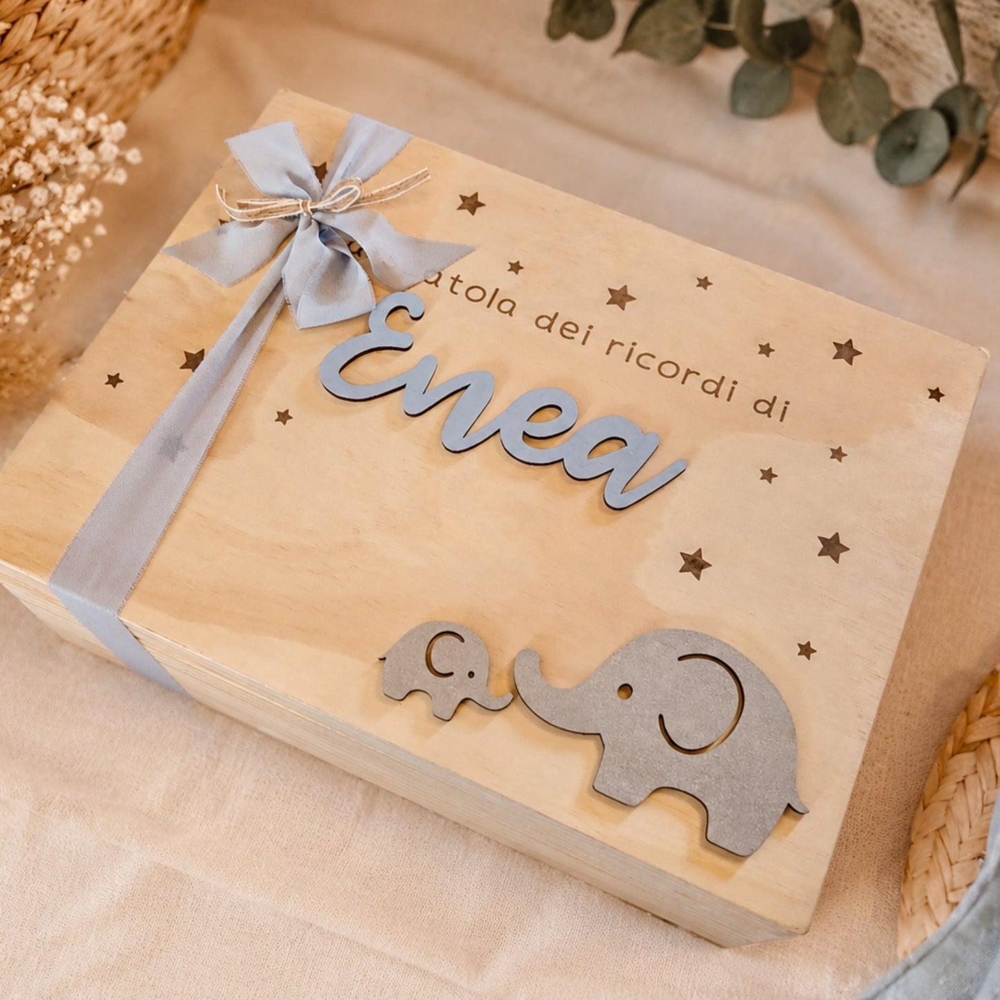 Scatola dei Ricordi Personalizzata in Legno