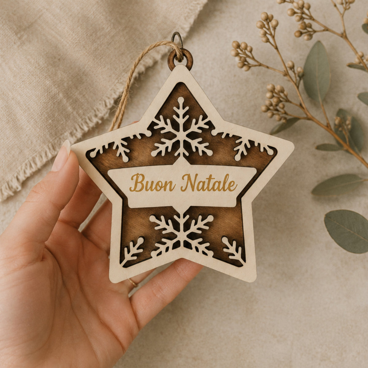 Stellina Fiocco Di Neve | Decorazione Personalizzata