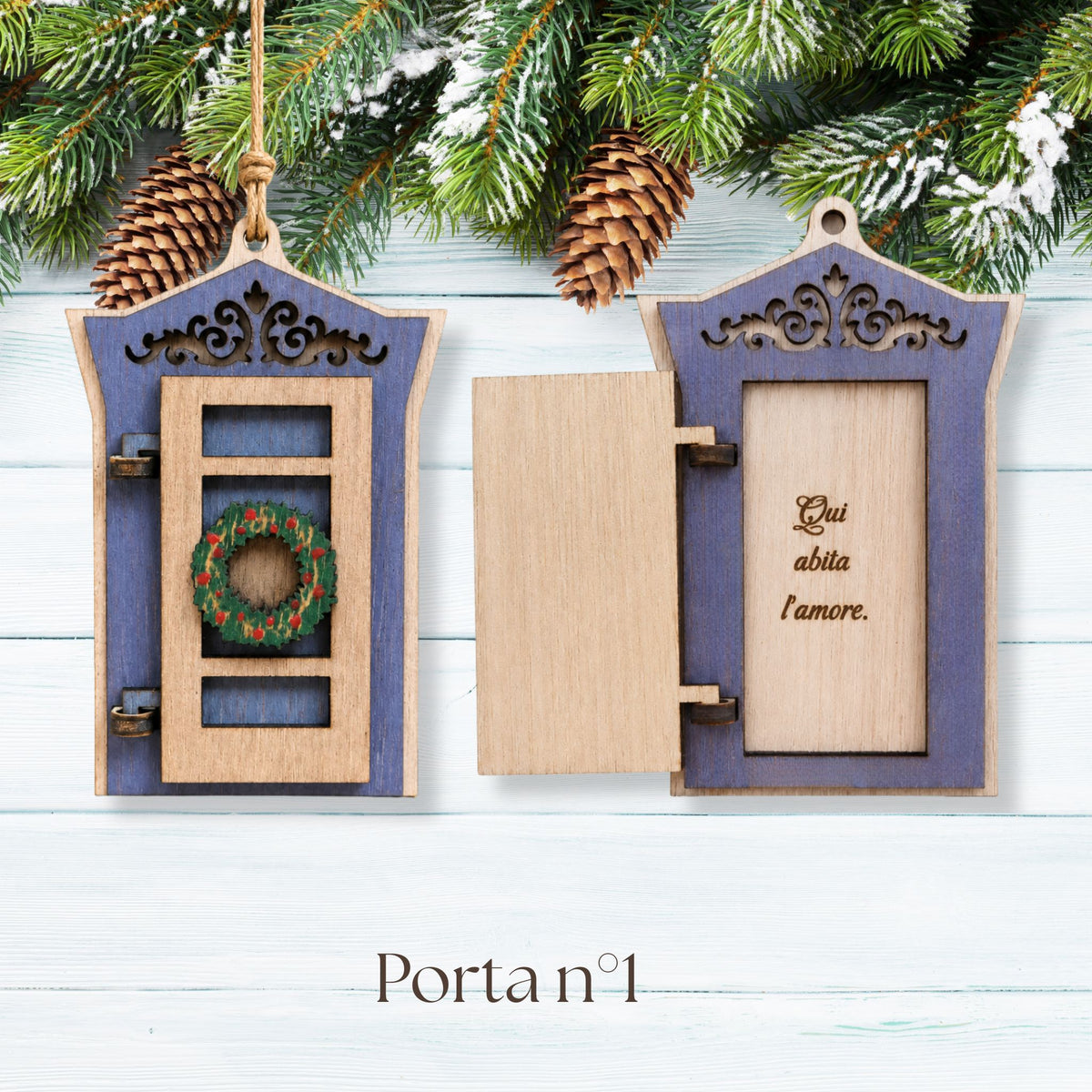 Porticina di Natale Personalizzata con Messaggio Segreto