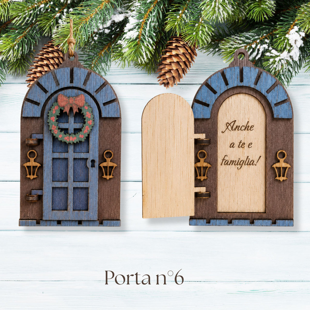 Porticina di Natale Personalizzata con Messaggio Segreto