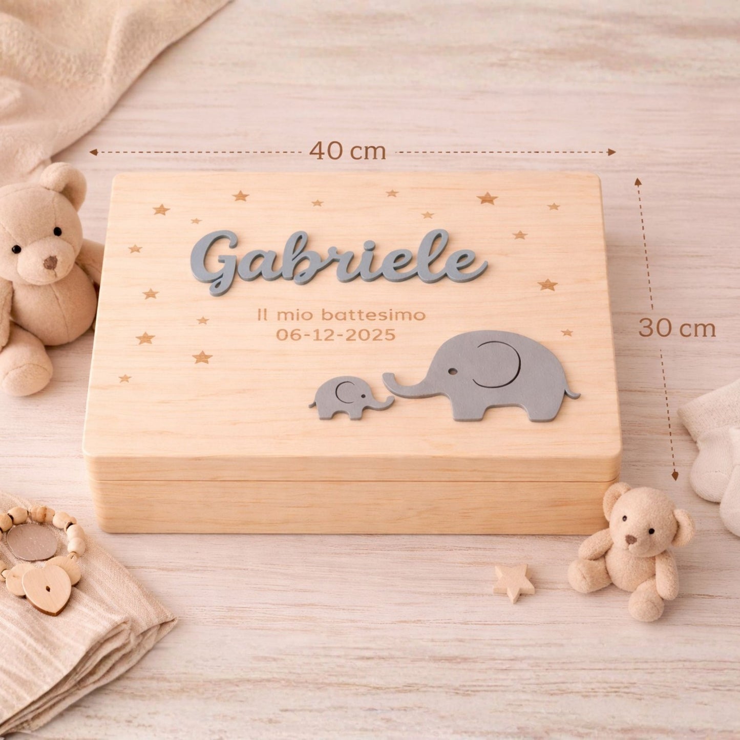 Scatola dei Ricordi Personalizzata in Legno