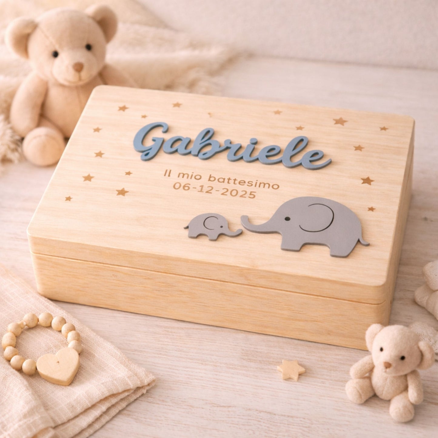 Scatola dei Ricordi Personalizzata in Legno