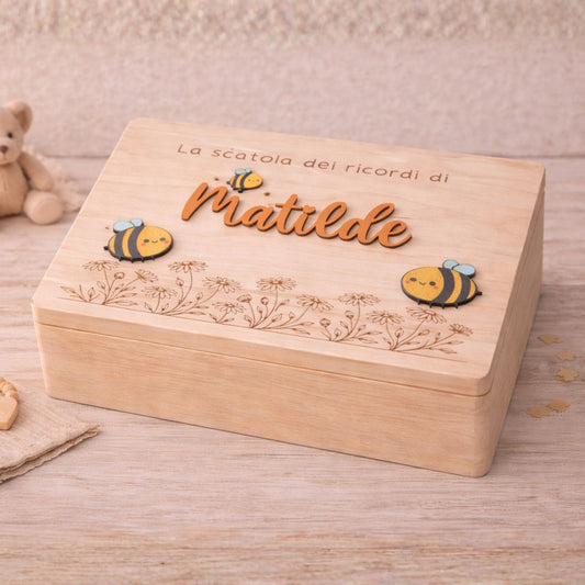 Scatola dei Ricordi Personalizzata in Legno