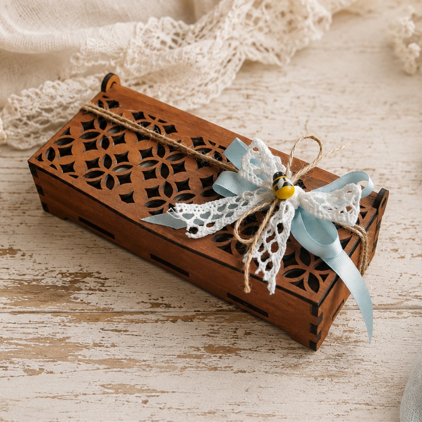 Scatoline Bomboniere Legno con Cavatappi Inciso Personalizzato