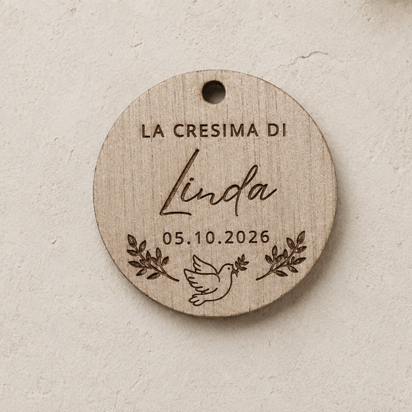 Tag bomboniere personalizzati in legno | Matrimonio, battesimo, comunione e cresima